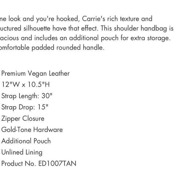 NWT Melie Bianco Pleated Carrie Bag - Picture 6 of 6